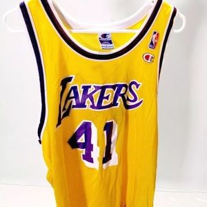 Vintage Lakers Glen Rice No. 41 Champion Jersey